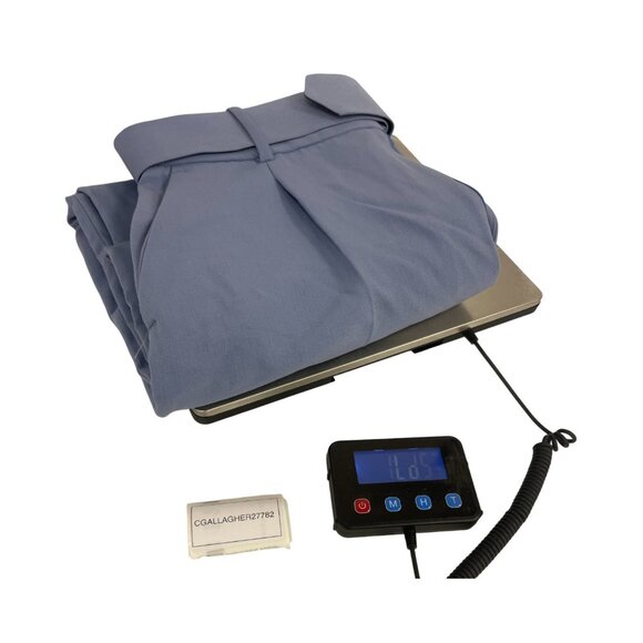 Zara Womens Pants Medium M Blue High Waisted Pleated Belted Trouser 8845/940 NWT - Picture 11 of 11